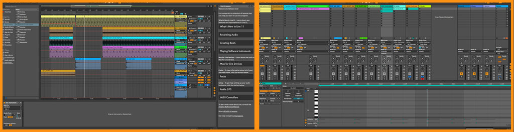 Dual screens highlighted in Ableton Live